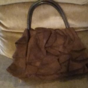 Suede purse